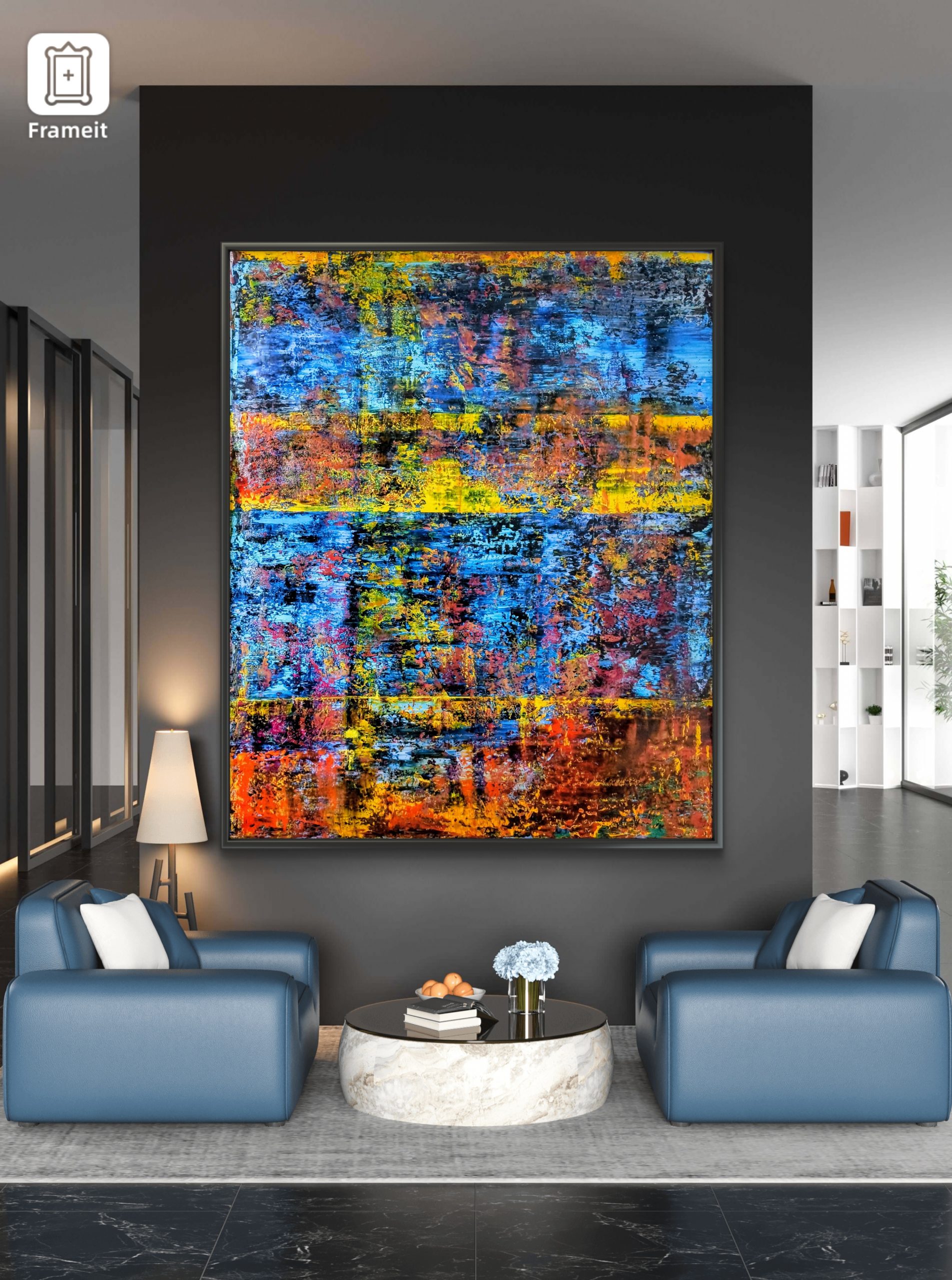 SIGNAL OF REFLECTION. YELLOW, RED, BLUE CODE